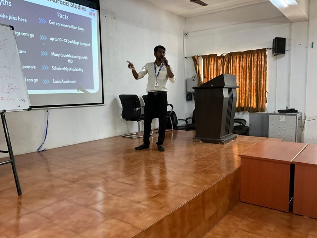 overseas education counseling session