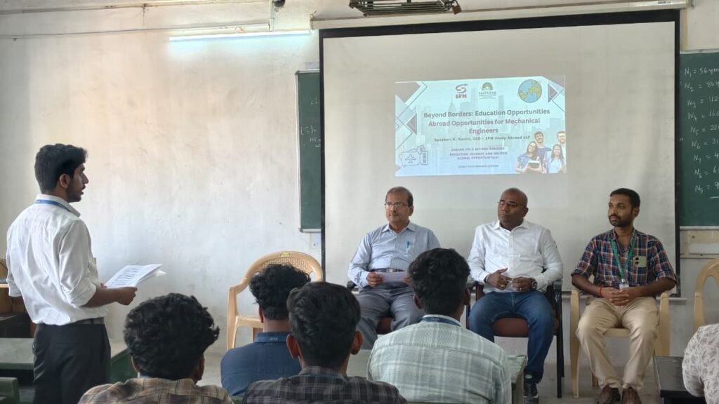 Kartic CEO of SPM Study Abroad LLP guiding students about abroad study opportunities